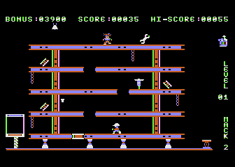 Hard Hat Mack atari screenshot