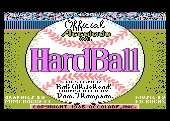 HardBall! atari screenshot