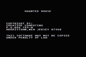 Haunted House atari screenshot