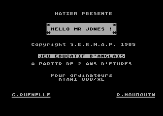 Hello, Mr. Jones! atari screenshot
