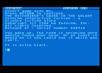 Hitchhiker's Guide to the Galaxy (The) atari screenshot