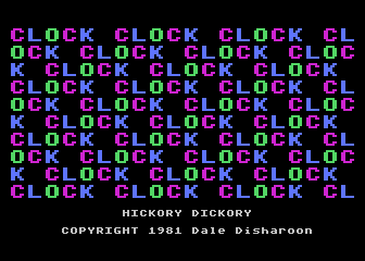 Hickory Dickory atari screenshot