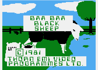 Hickory Dickory Dock / Baa, Baa, Black Sheep atari screenshot