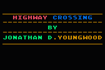 Highway Crossing atari screenshot