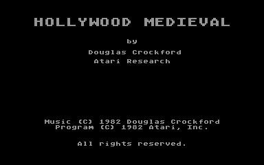Hollywood Medieval atari screenshot