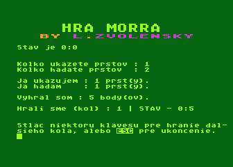 Hra Morra atari screenshot
