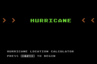 Hurricane atari screenshot