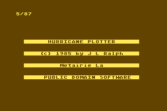 Hurricane Plotter atari screenshot