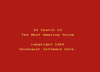 In Search of the Most Amazing Thing atari screenshot