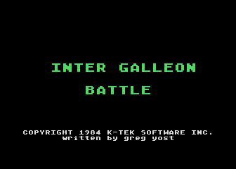 Inter Galleon Battle atari screenshot