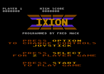 Ixion atari screenshot