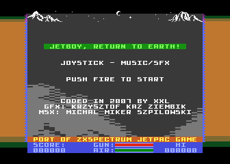 Jetboy atari screenshot