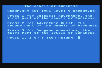 Jewels of Darkness atari screenshot
