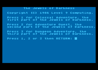 Jewels of Darkness atari screenshot