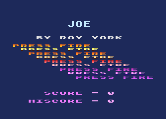 Joe and the Nuclear Caverns atari screenshot