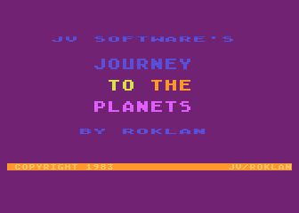 Journey to the Planets atari screenshot