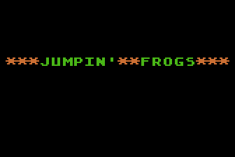 Jumpin' Frogs atari screenshot