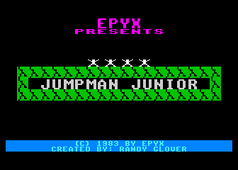 Jumpman Junior atari screenshot