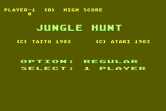 Jungle Hunt atari screenshot