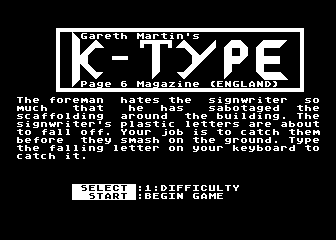 K-Type atari screenshot