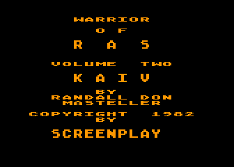 Warriors of Ras - Kaiv atari screenshot