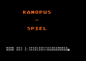Kanopus atari screenshot