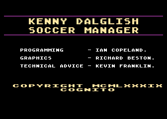 Kenny Dalglish Soccer Manager atari screenshot