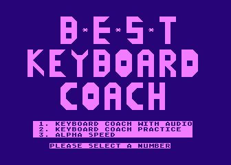 Keyboard Coach atari screenshot