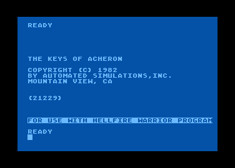 Dunjonquest - The Keys of Acheron atari screenshot