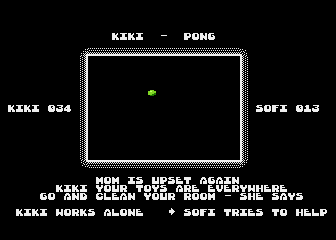 Kiki Pong atari screenshot