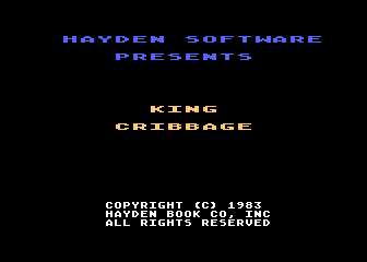 King Cribbage atari screenshot