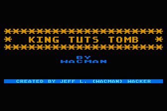 King Tut's Tomb atari screenshot