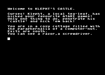 Klepht's Castle atari screenshot