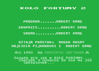 Kolo Fortuny II atari screenshot