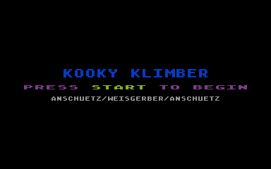 Kooky Klimber atari screenshot