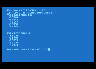 Kryptogram atari screenshot