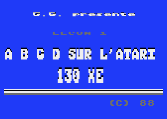 ABCD de l'Atari 130XE (L') atari screenshot