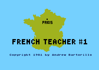 Language Teacher - French I atari screenshot