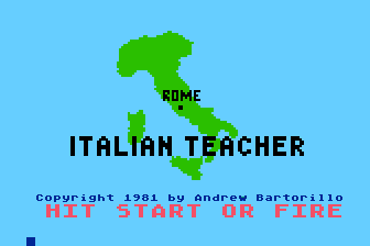 Language Teacher - Italian atari screenshot