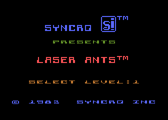Laser Ants atari screenshot