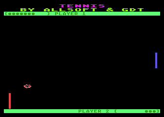 Laser Tennis atari screenshot
