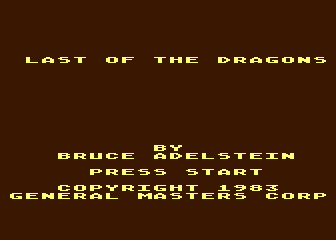 Last of the Dragons atari screenshot