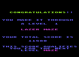 Lazer Maze atari screenshot