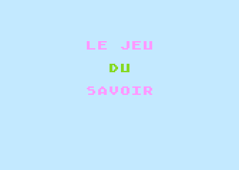 Jeu du Savoir (Le) atari screenshot