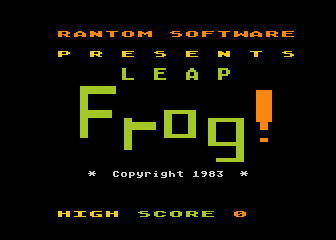 Leap Frog! atari screenshot