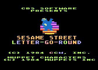 Sesame Street Letter-Go-Round atari screenshot
