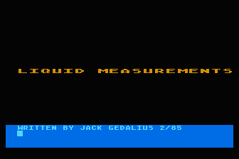 Liquid Measurements atari screenshot