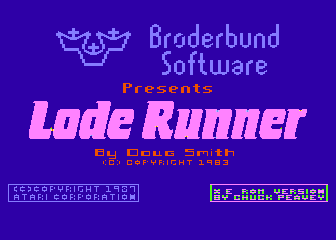 Lode Runner atari screenshot
