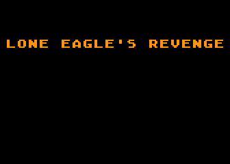 Lone Eagle's Revenge atari screenshot