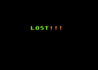 Lost! atari screenshot